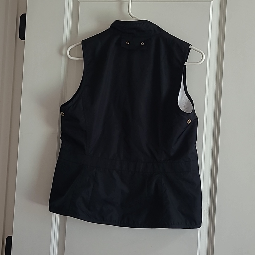 Lauren Ralph Lauren Reversible Vest with Gold Embroidered Crest - Picture 3 of 10
